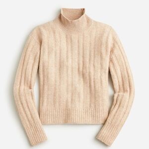 J crew ribbed knit wool blend Turtleneck Sweater
